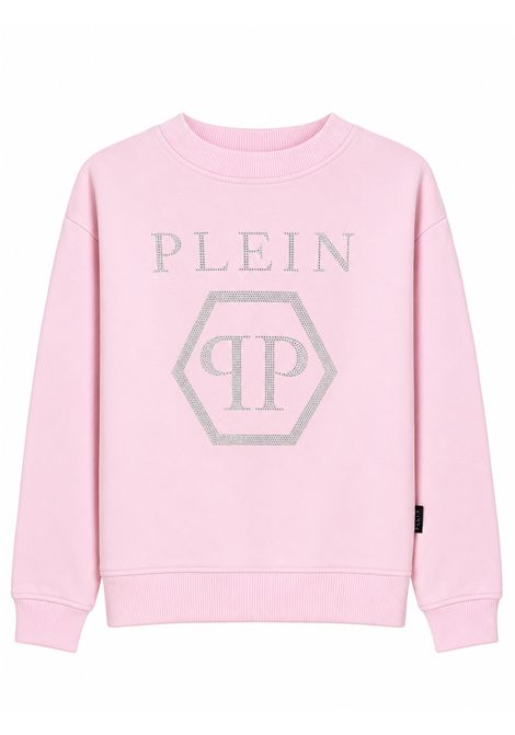 Felpa con strass PHILIPP plein junior | F6PHJGSW021042